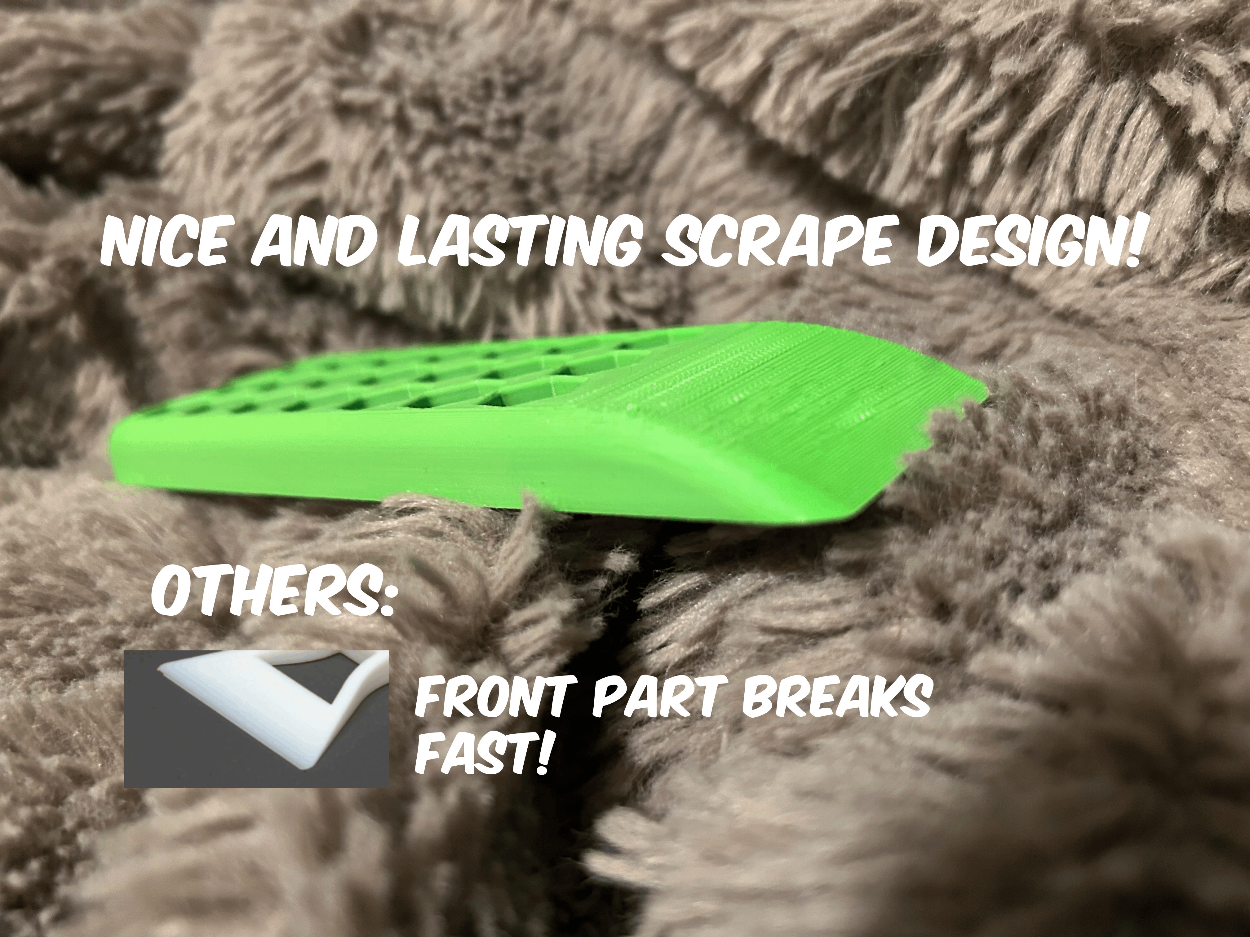Miniatura 2 do modelo 3D Hexagon Bed Scraper