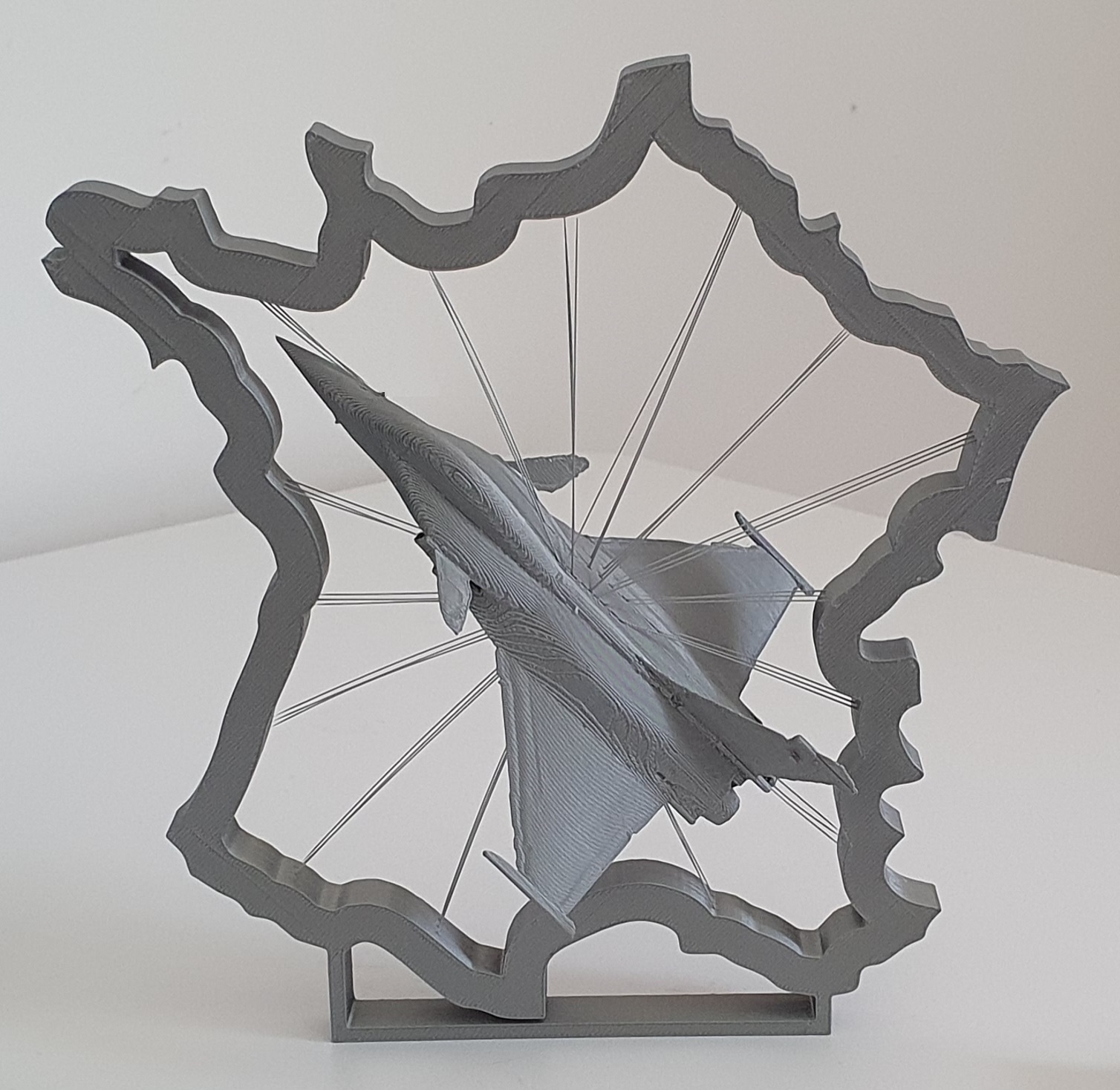 French Dassault Rafale - String Art