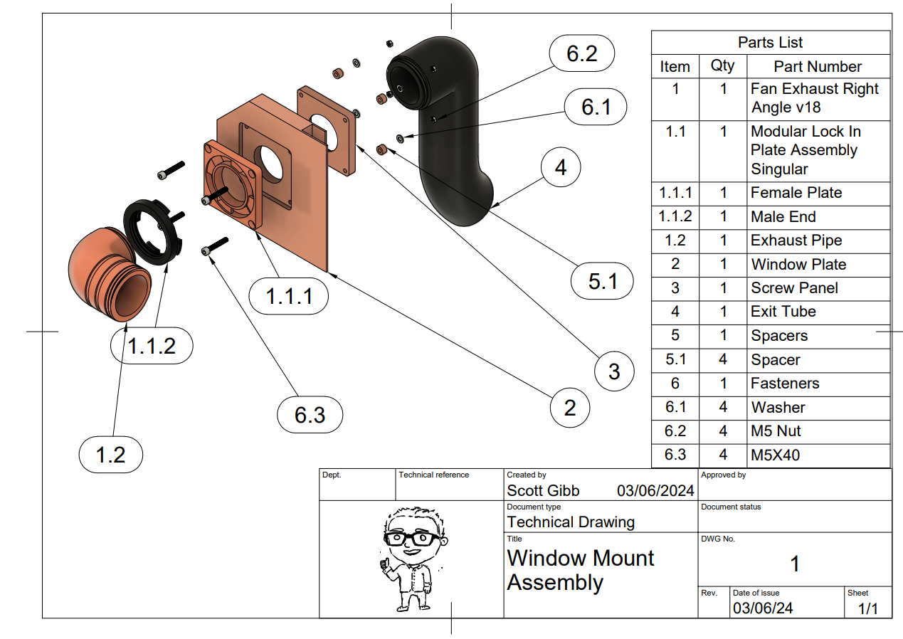 Miniatura 6 do modelo 3D Printer Enclosure Window Mount