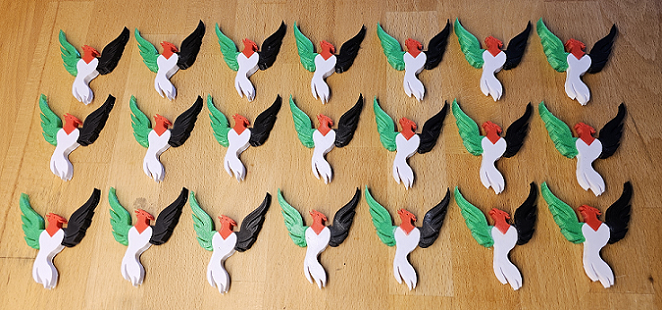Phoenix in Palestinian colors