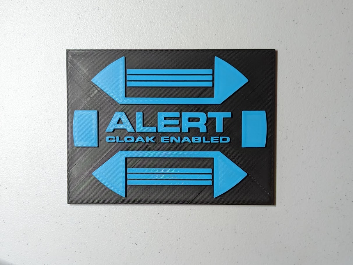 Cloak Enabled Alert