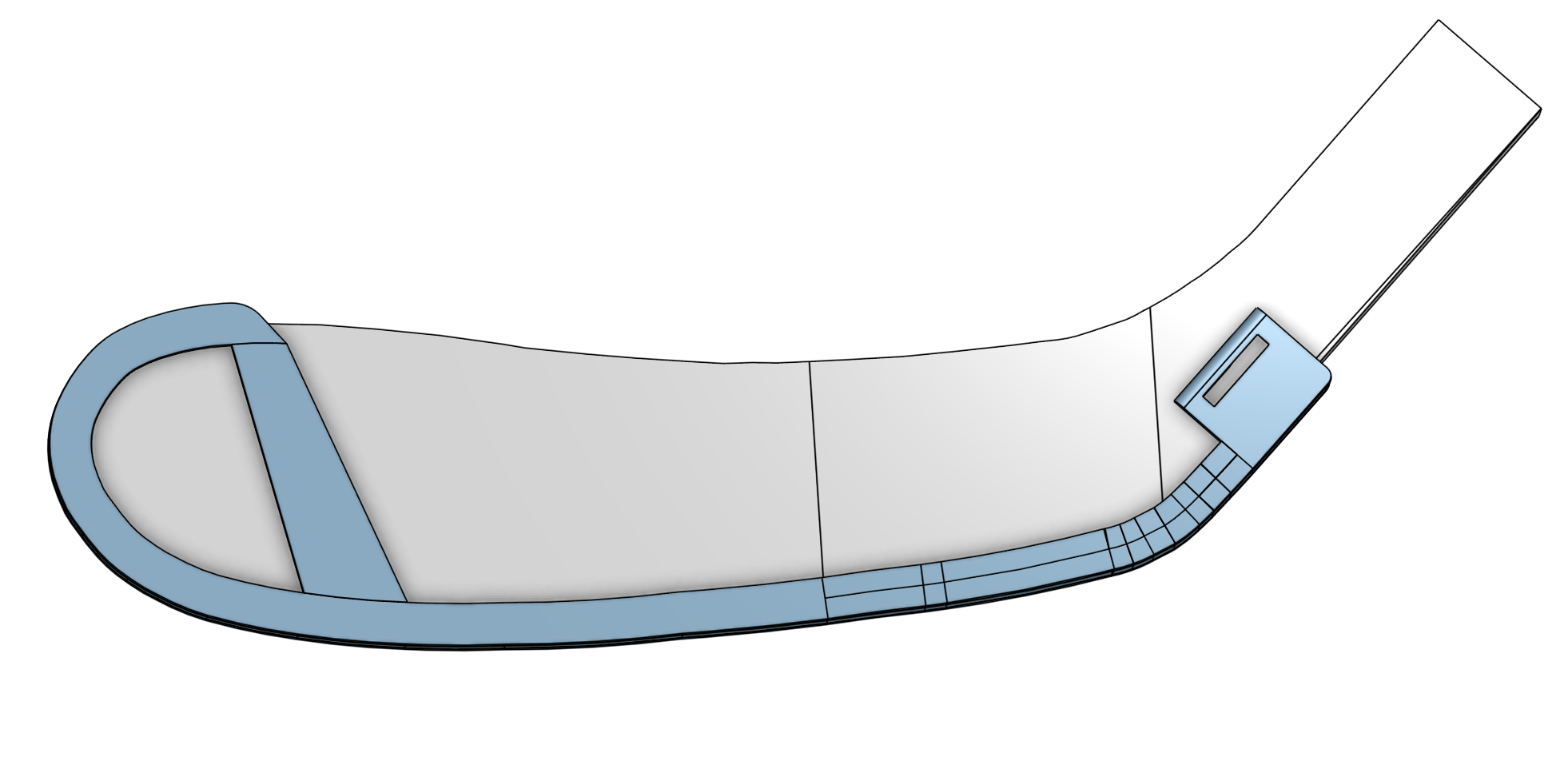 Street/Roller Hockey Stick Blade Protector by Ariel Warsh Download free STL model