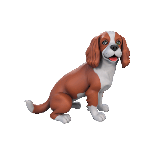 Cavalier King Charles Spaniel Figurine – 3D Printable Dog Model