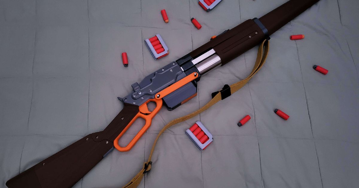 SLARP Lever Action Foam Dart Blaster By Brooklyn Tony | Download Free ...