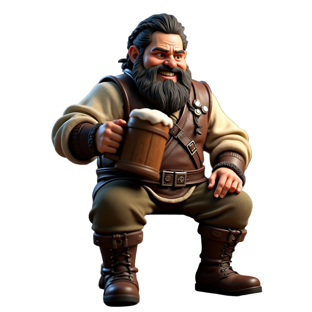 Sitting Dwarf without a seat
