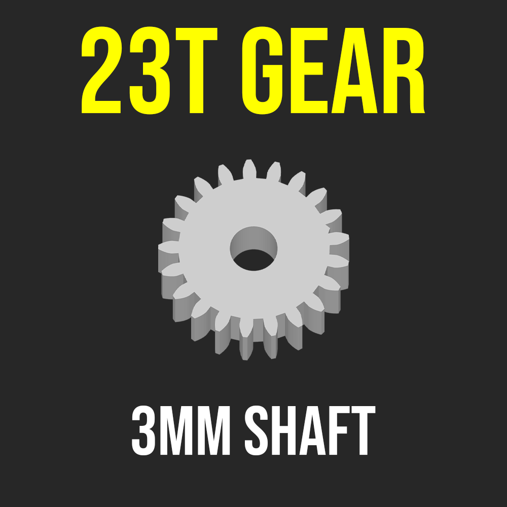 GEAR PINION 23T 3MM SHAFT MOTOR RC CAR CRAWLER