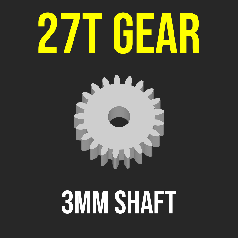 GEAR PINION 27T 3MM SHAFT MOTOR RC CAR CRAWLER