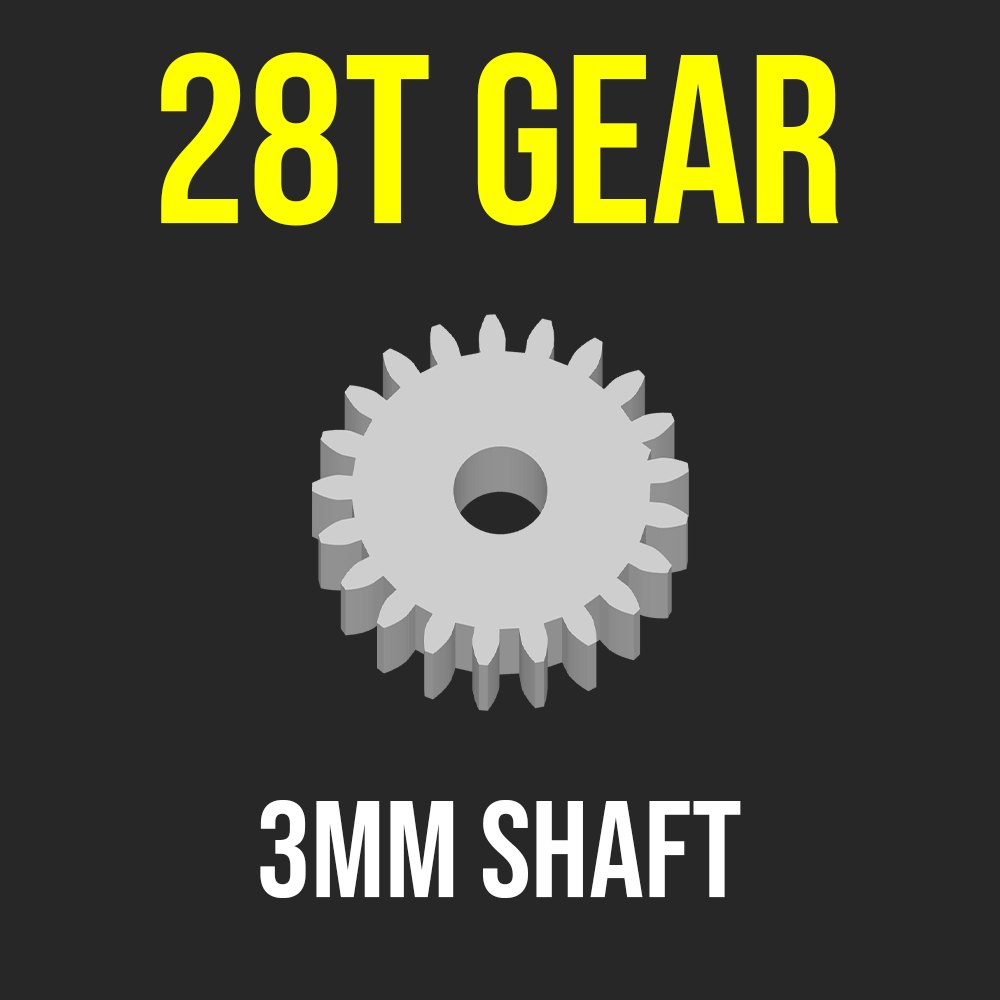 GEAR PINION 28T 3MM SHAFT MOTOR RC CAR CRAWLER