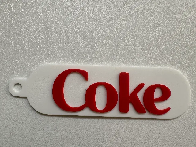Coke keychain