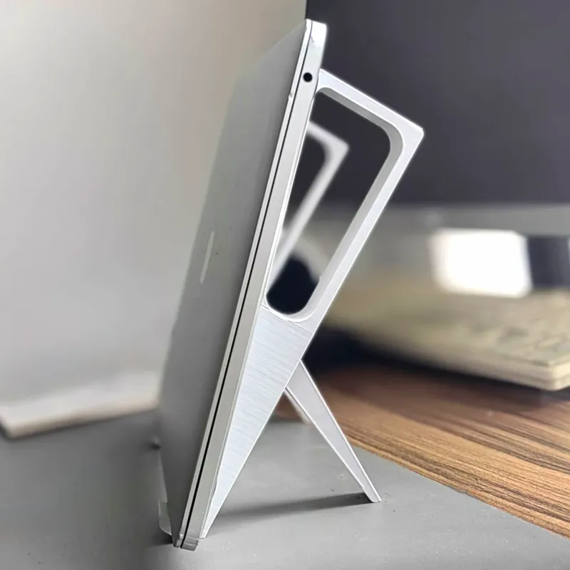 Laptop Stand with Vertical Docking by Leonic | Download free STL model ...