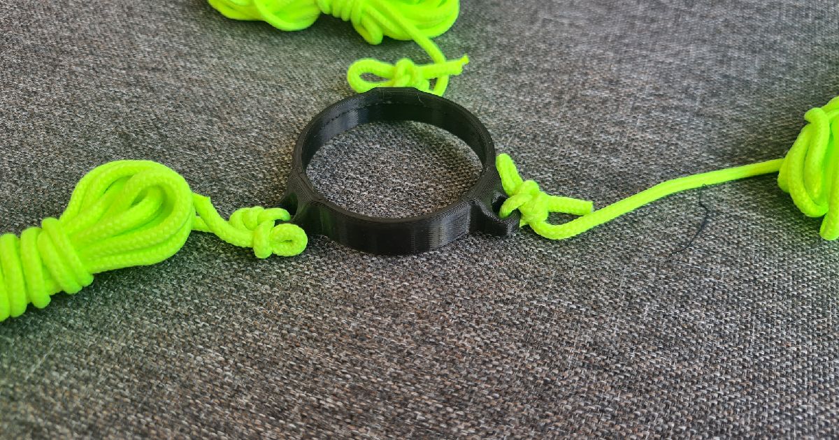 Spiderbeam 10m guy wire ring by AngusMG Download free STL model