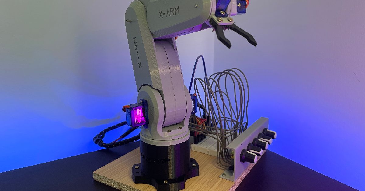 ROBOTIC ARM, 5-AXIS ROBOTIC ARM, ARDUINO by Rodrigo Santos | Printables ...