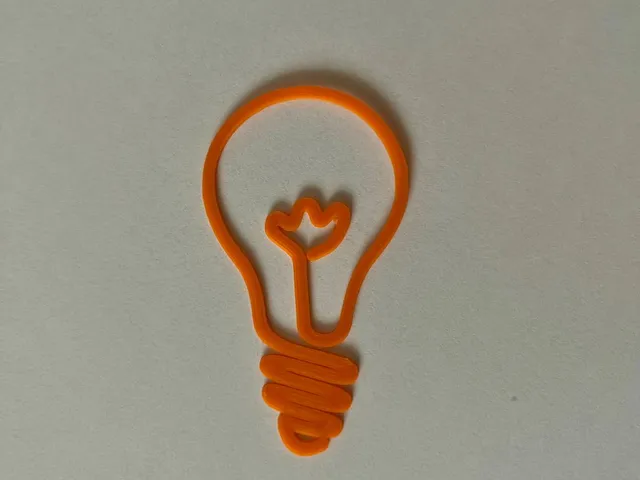 light bulb art line 3D