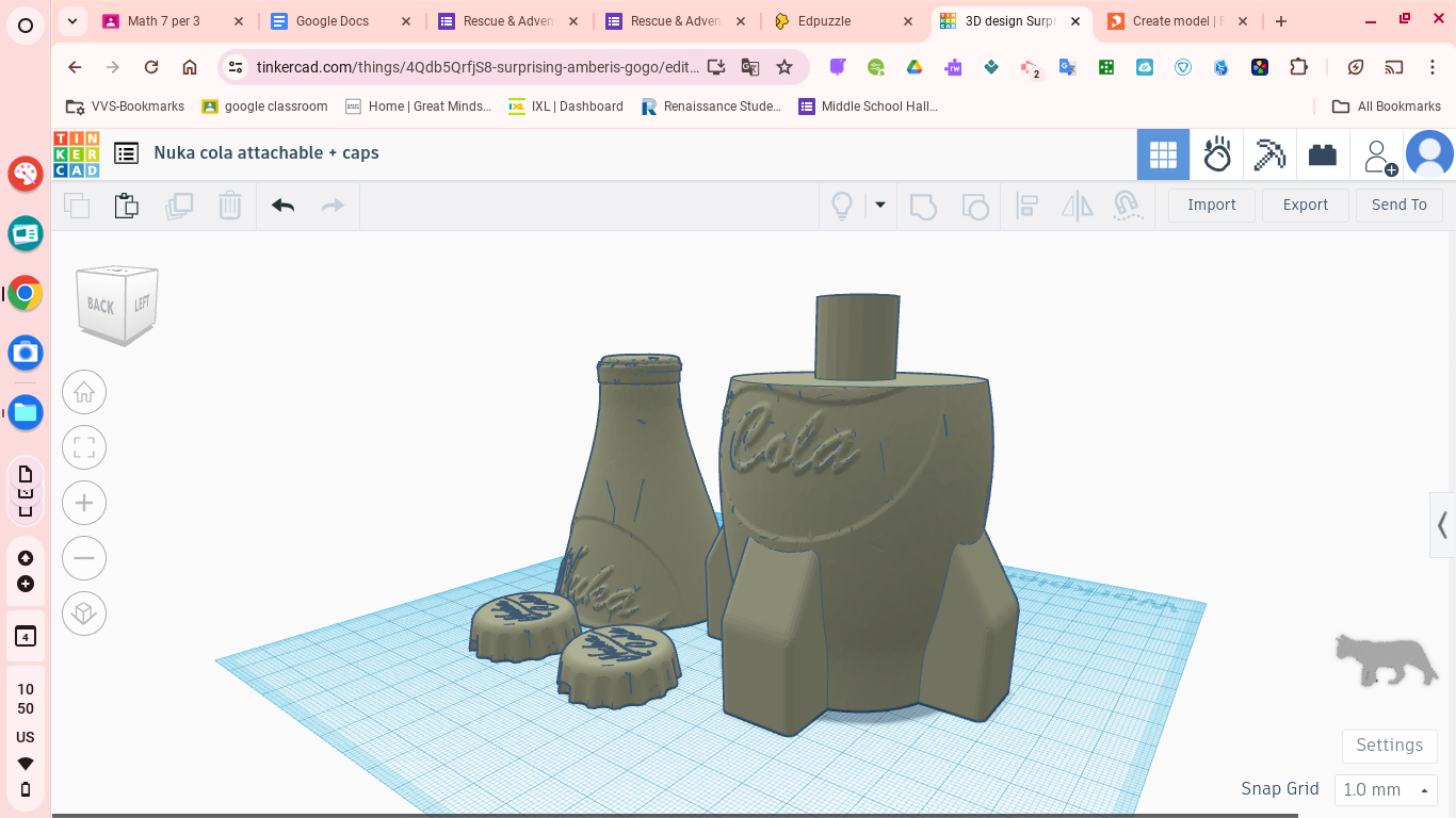 Nuka cola bottle + caps by Mr.krabs on crack | Download free STL model ...