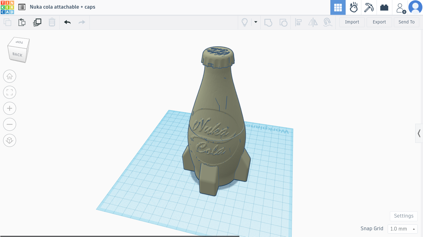 Nuka cola bottle + caps by Mr.krabs on crack | Download free STL model ...