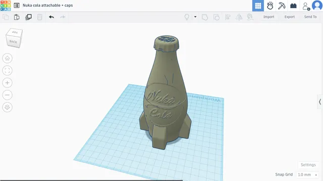 Nuka cola bottle + caps