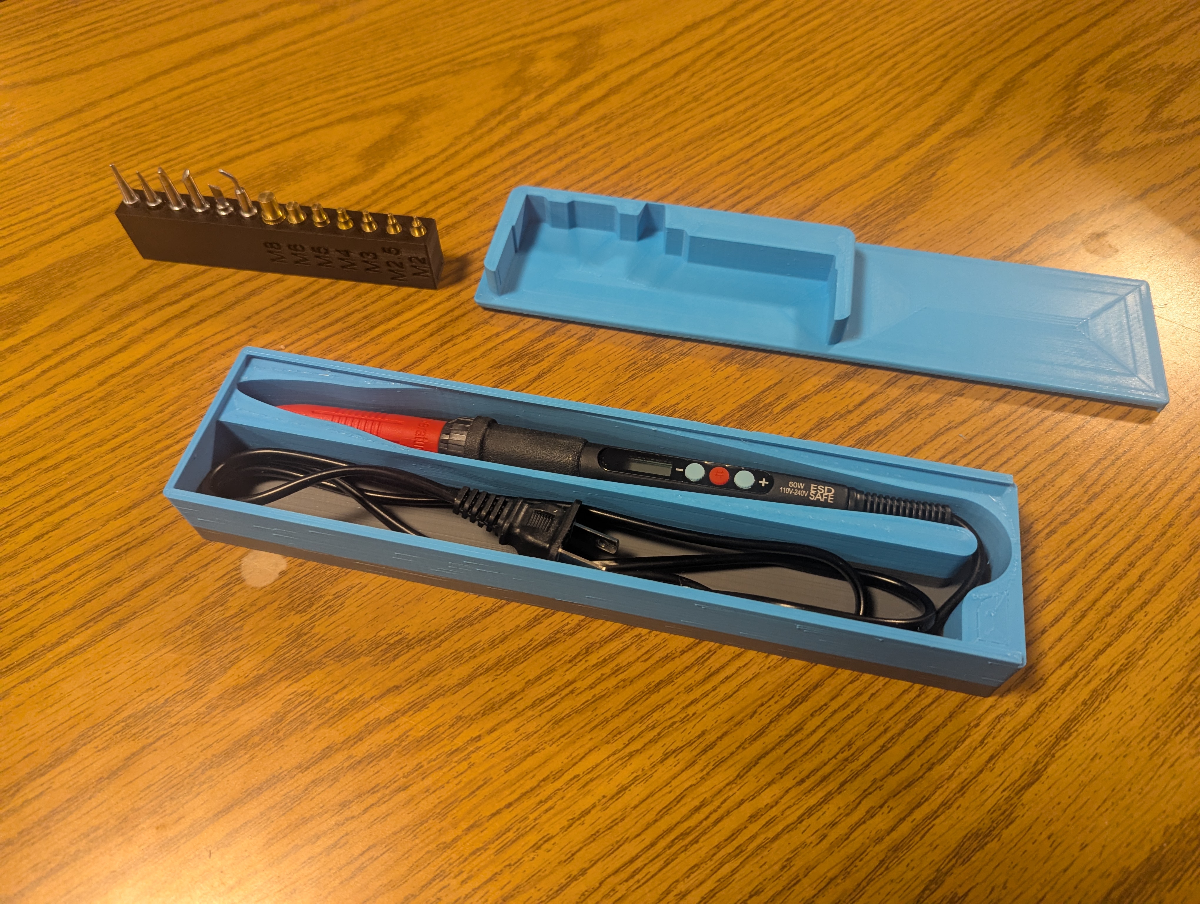 Soldering Iron & Heat Set Insert Tool & Bit Case