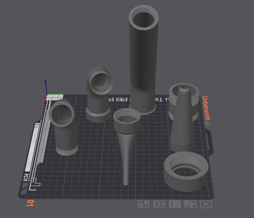 Miniatura 2 do modelo 3D Pool Wasserfall 7 Teile