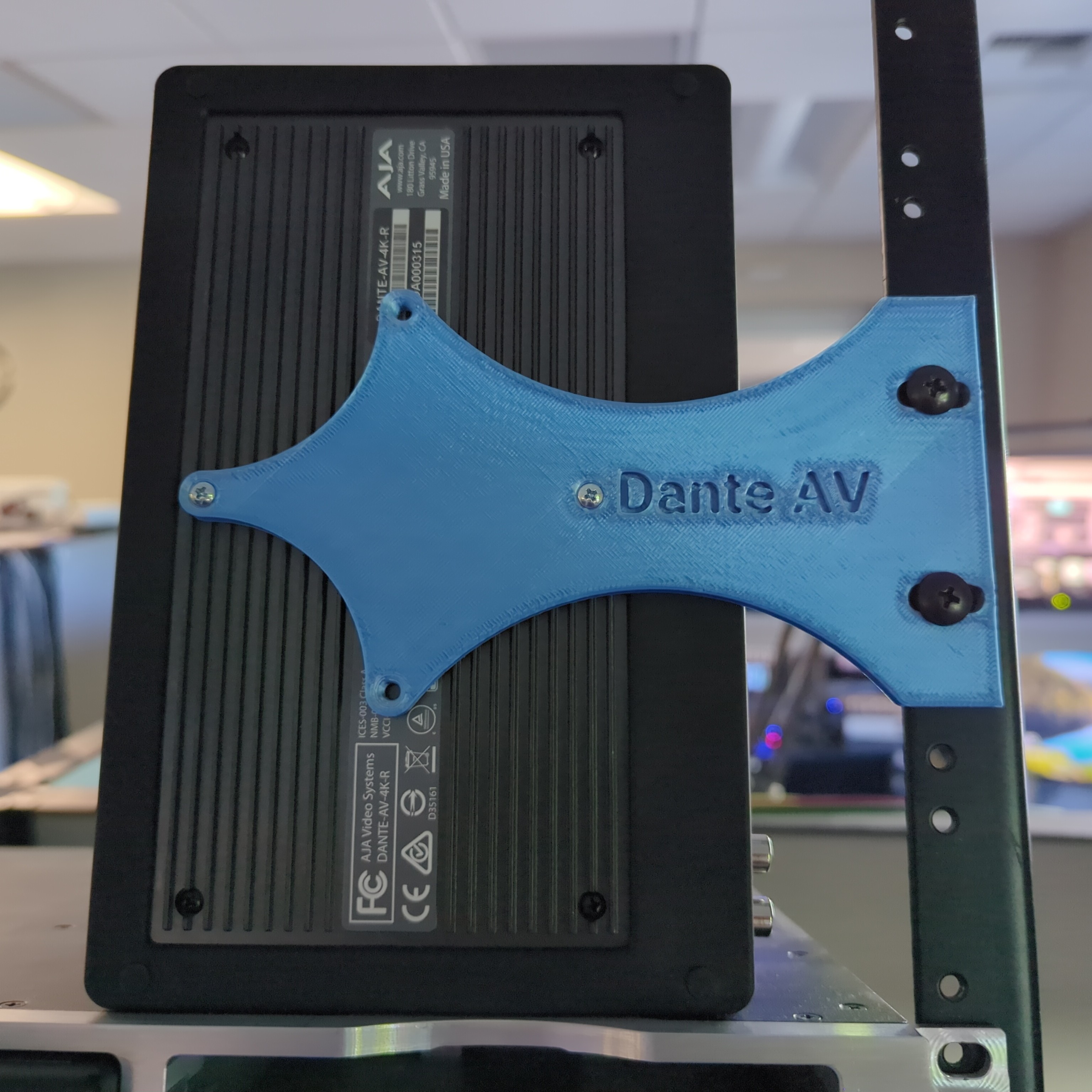 AJA Dante AV Rack Mount by logan | Download free STL model | Printables.com