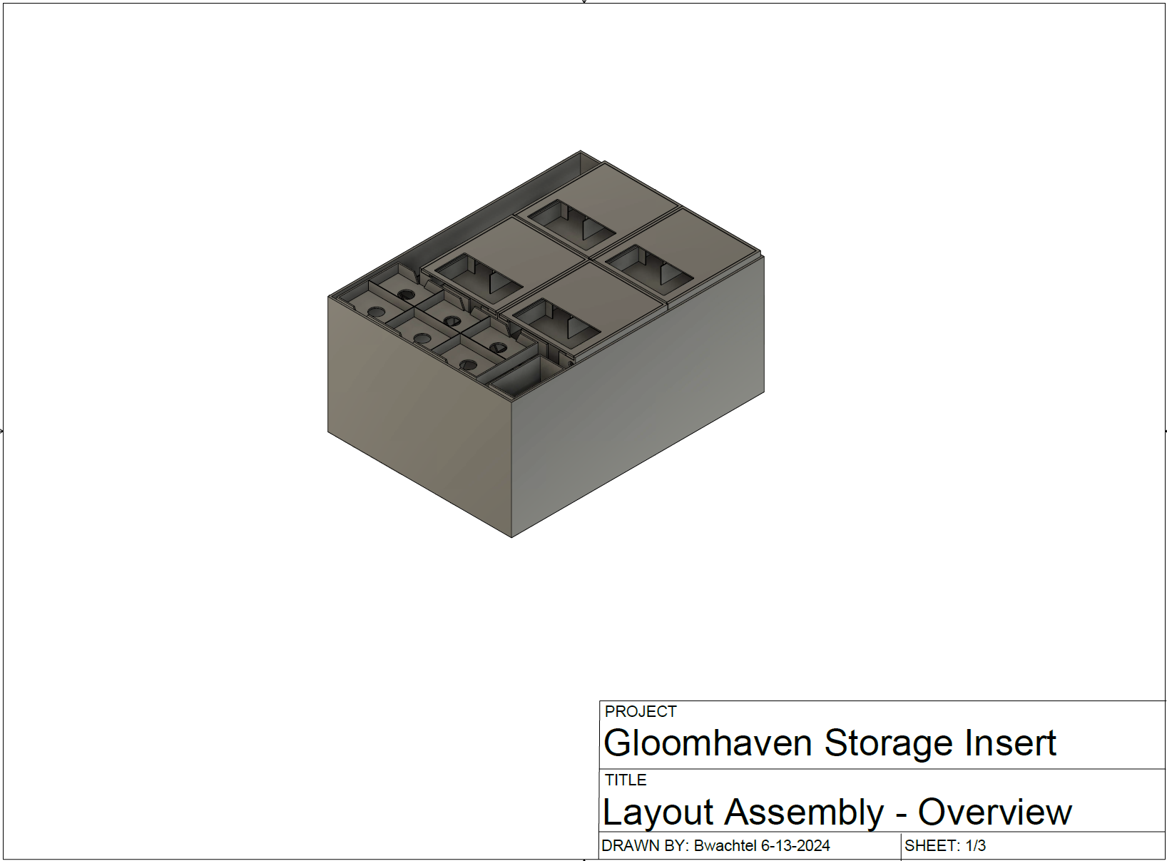 Miniatura 5 do modelo 3D Gloomhaven Storage Insert