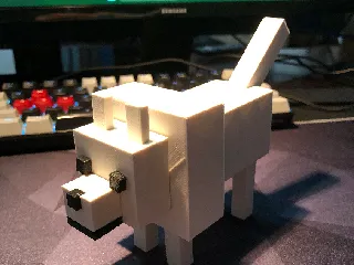 Minecraft dog by Boscoe | Download free STL model | Printables.com