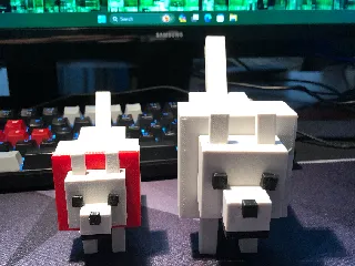 Minecraft dog by Boscoe | Download free STL model | Printables.com