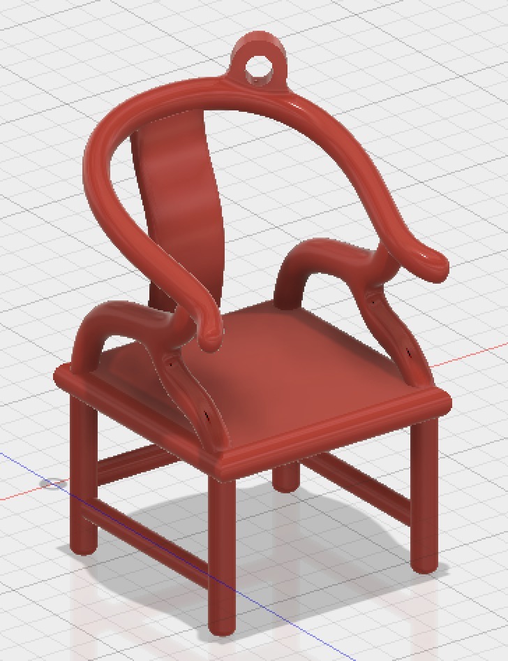 China Ming dynasty armchair Keychain