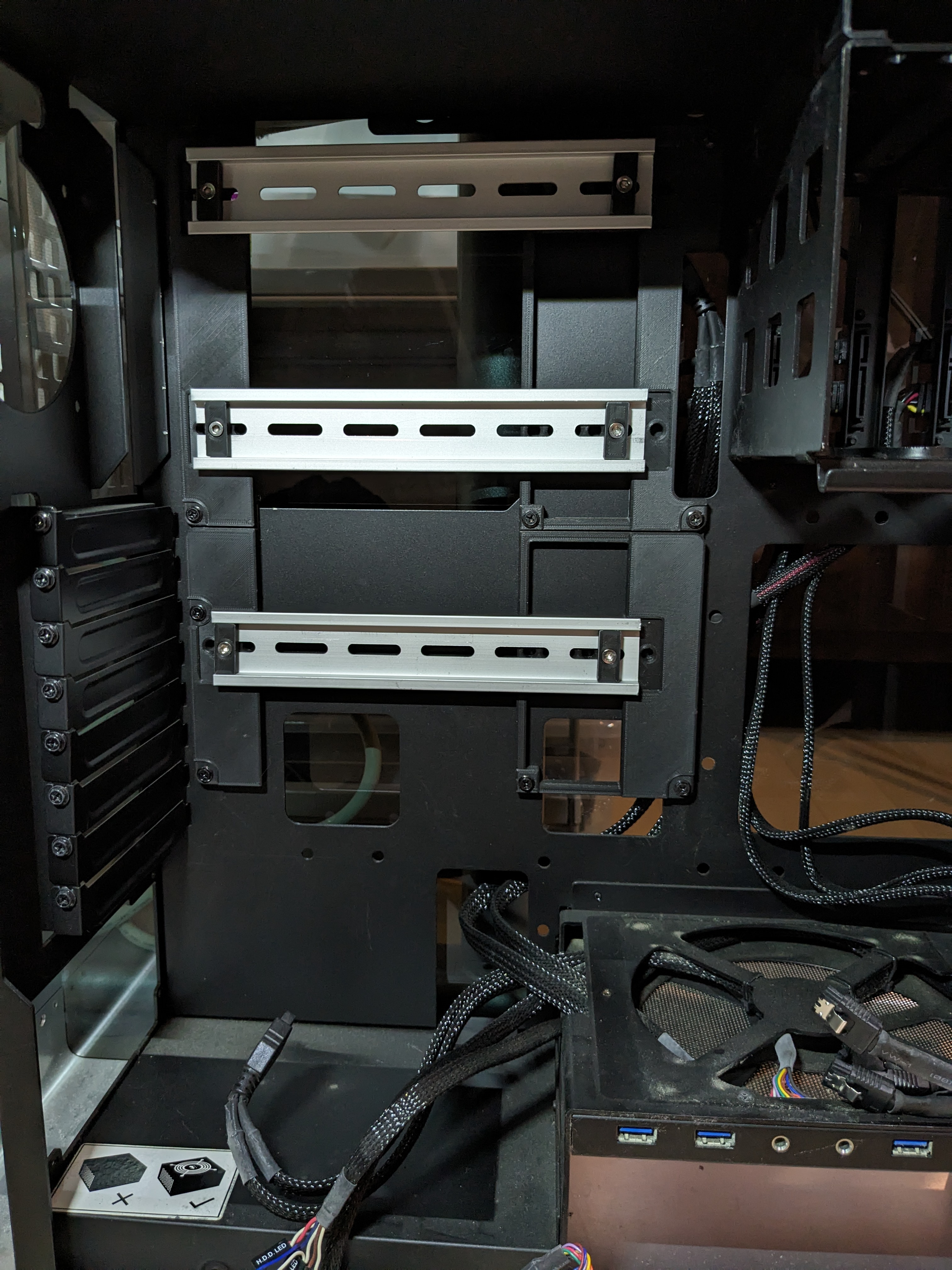 ATX Case DIN Rail Mount Adapter