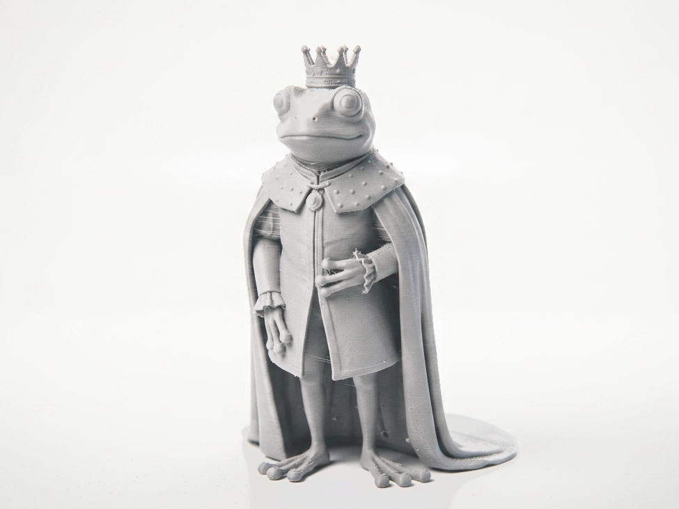 Frog King Royal Figurine Animals 3D Printable
