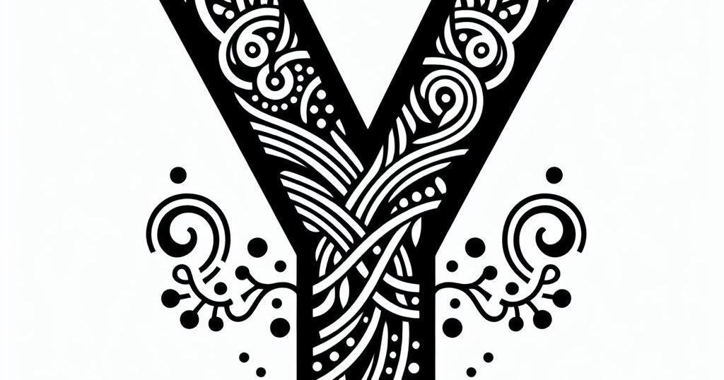 Frottage creation: letter Y (version 6) by Nina Máčová | Download free ...
