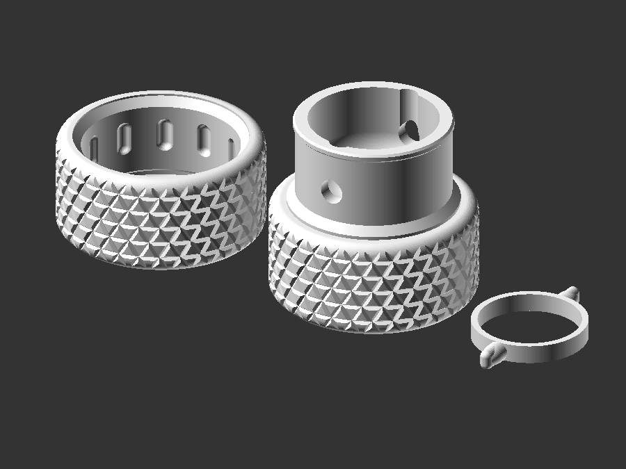 Miniatura 3 do modelo 3D Clicker Knob