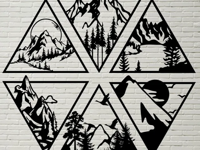 Mountain Scenery Wall Art 6 Pcs