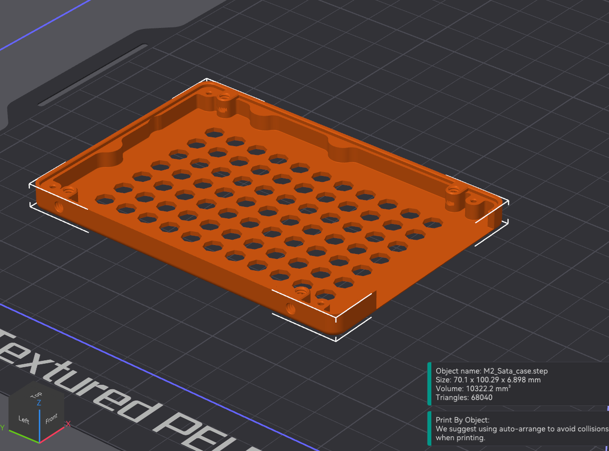 M.2/mSATA to SATA adapter cover Rev.1