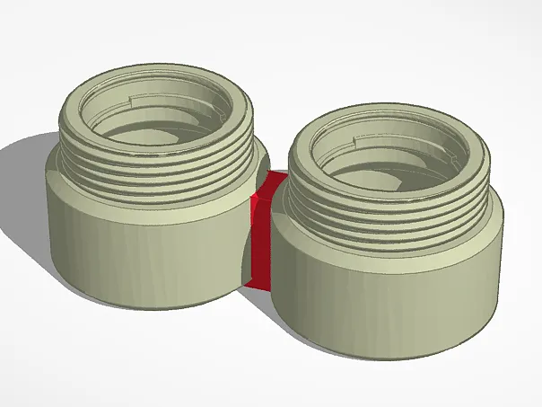 connected salt and pepper jars