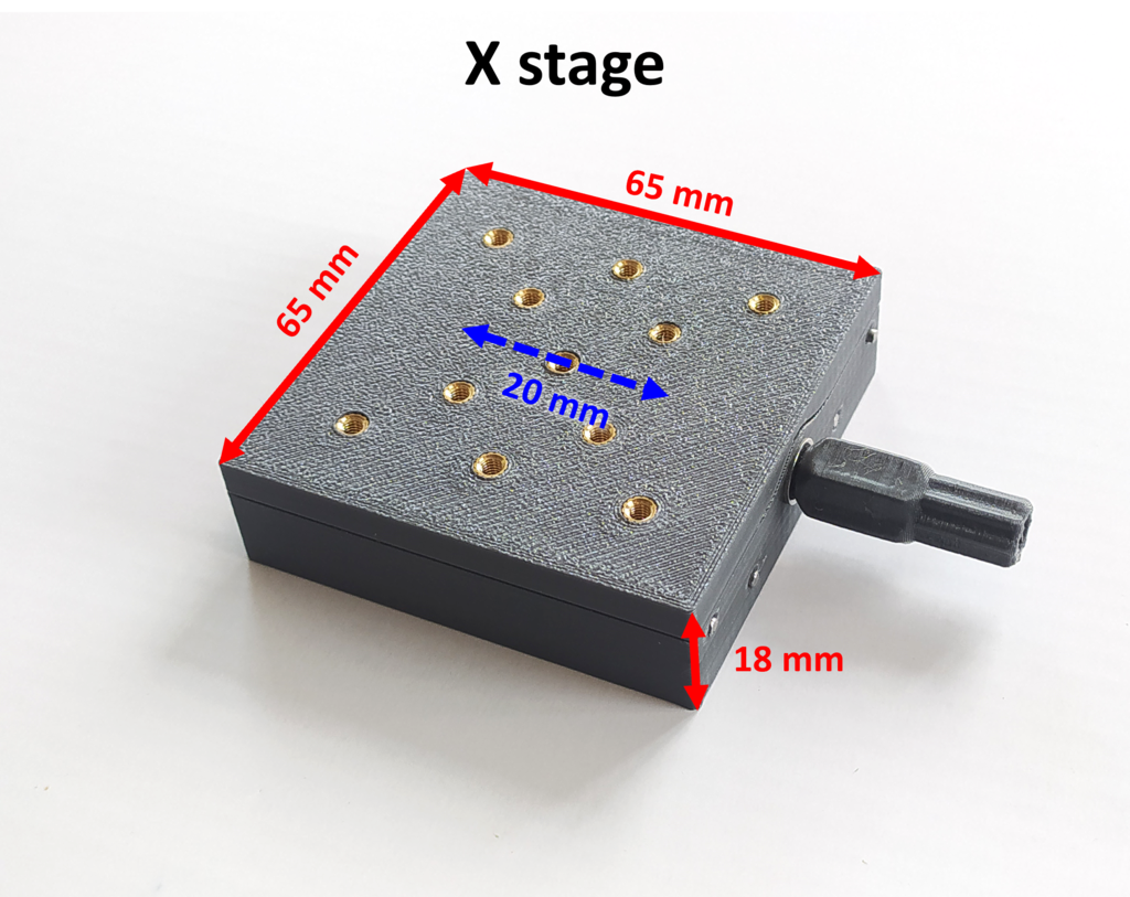 Printed linear stage