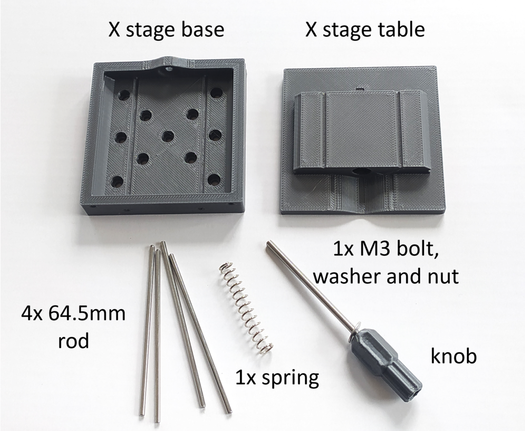 Miniatura 2 do modelo 3D Printed linear stage