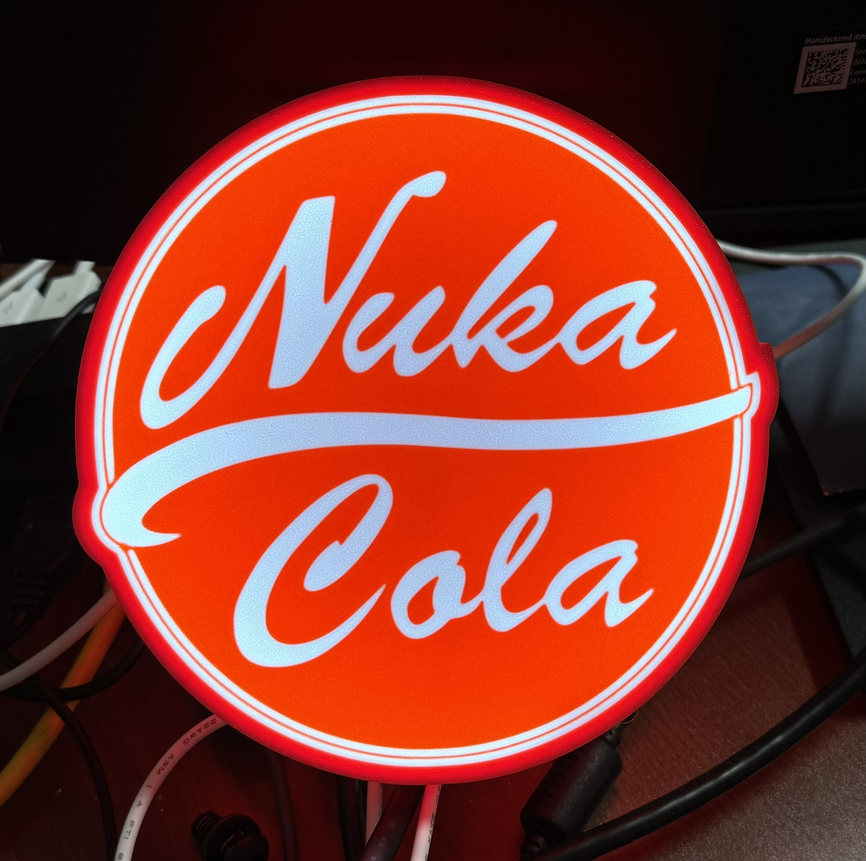 Nuka Cola logo lightbox by NeighborGeek | Download free STL model ...