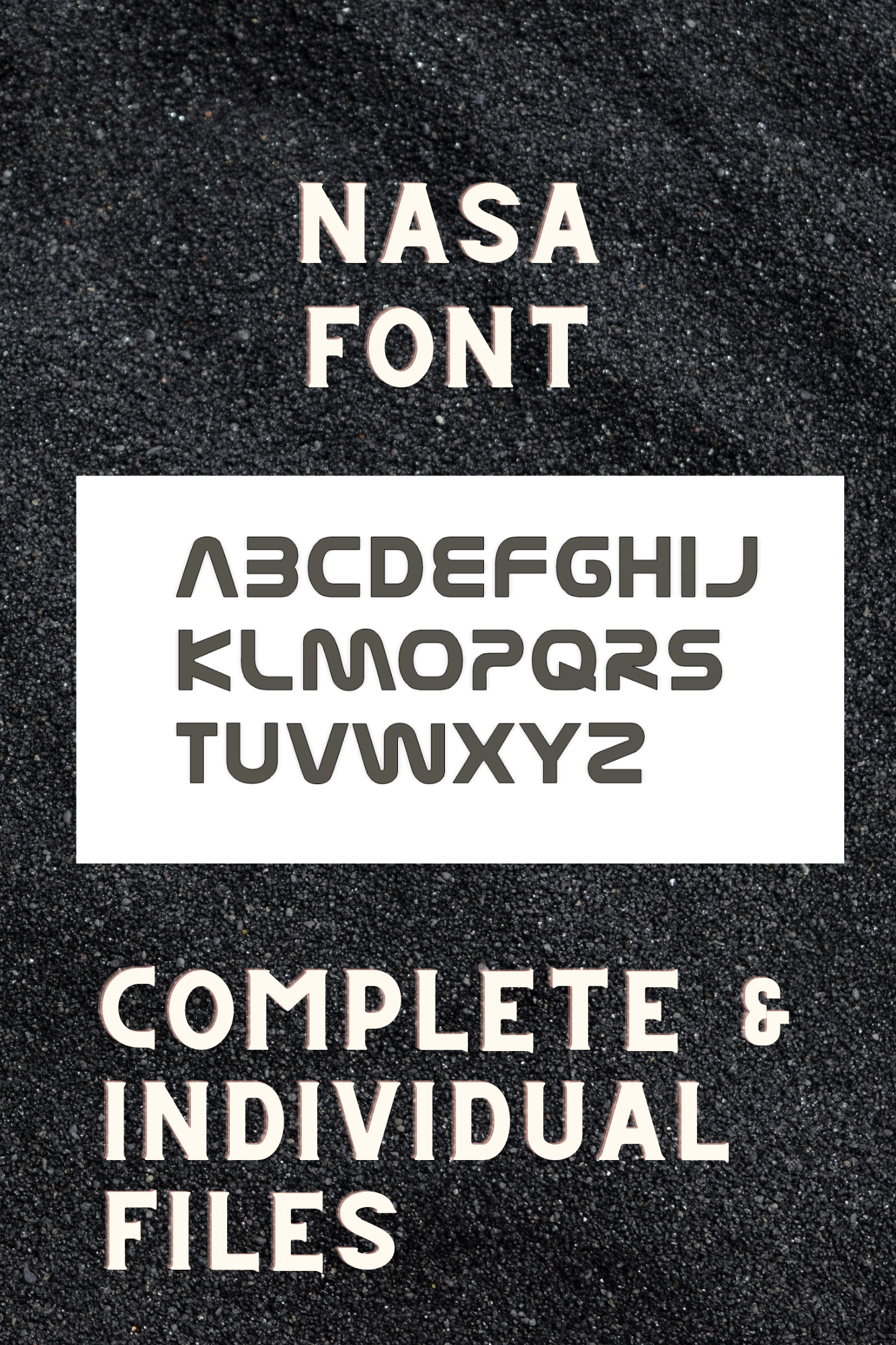 Nasa Font Alphabets