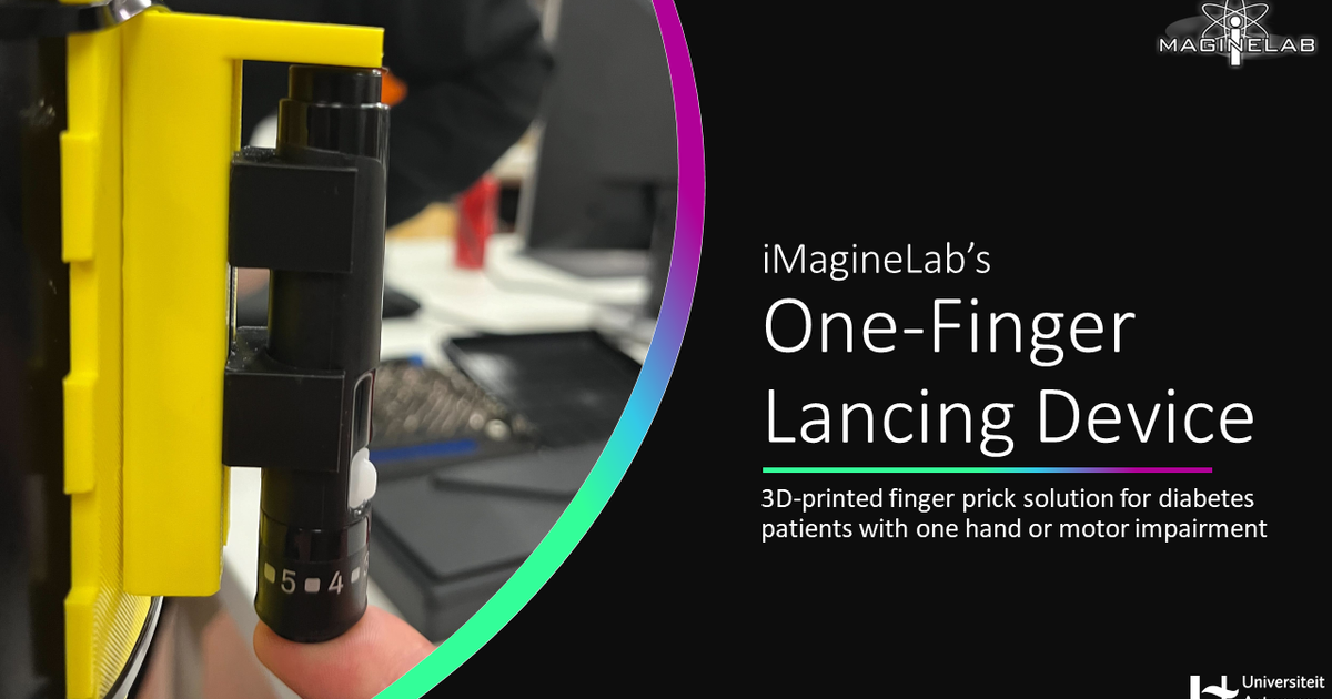 Blood lancing device holder by iMagineLab.club | Download free STL ...