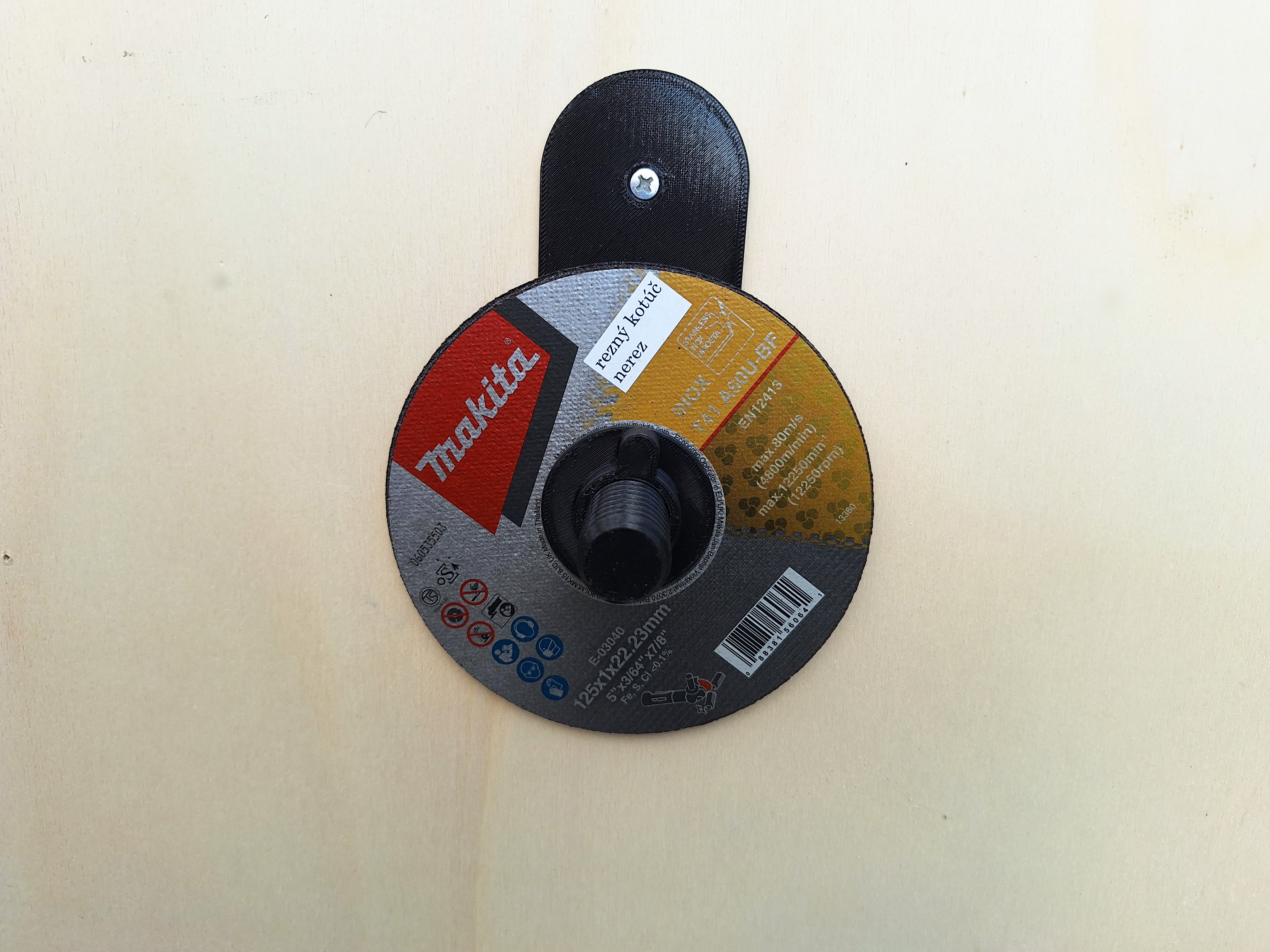 Miniatura 3 do modelo 3D Angle grinder disc holder