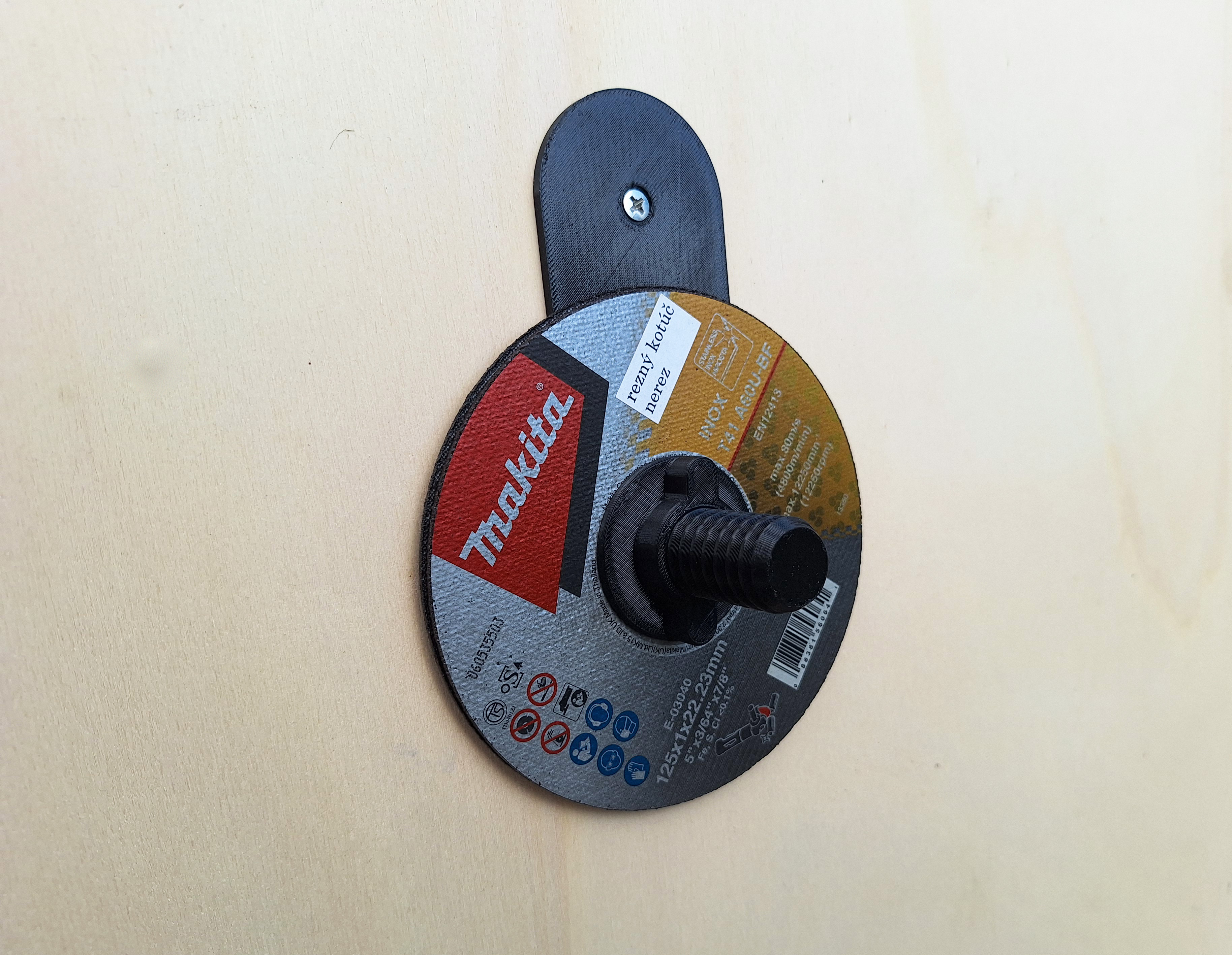 Miniatura 2 do modelo 3D Angle grinder disc holder