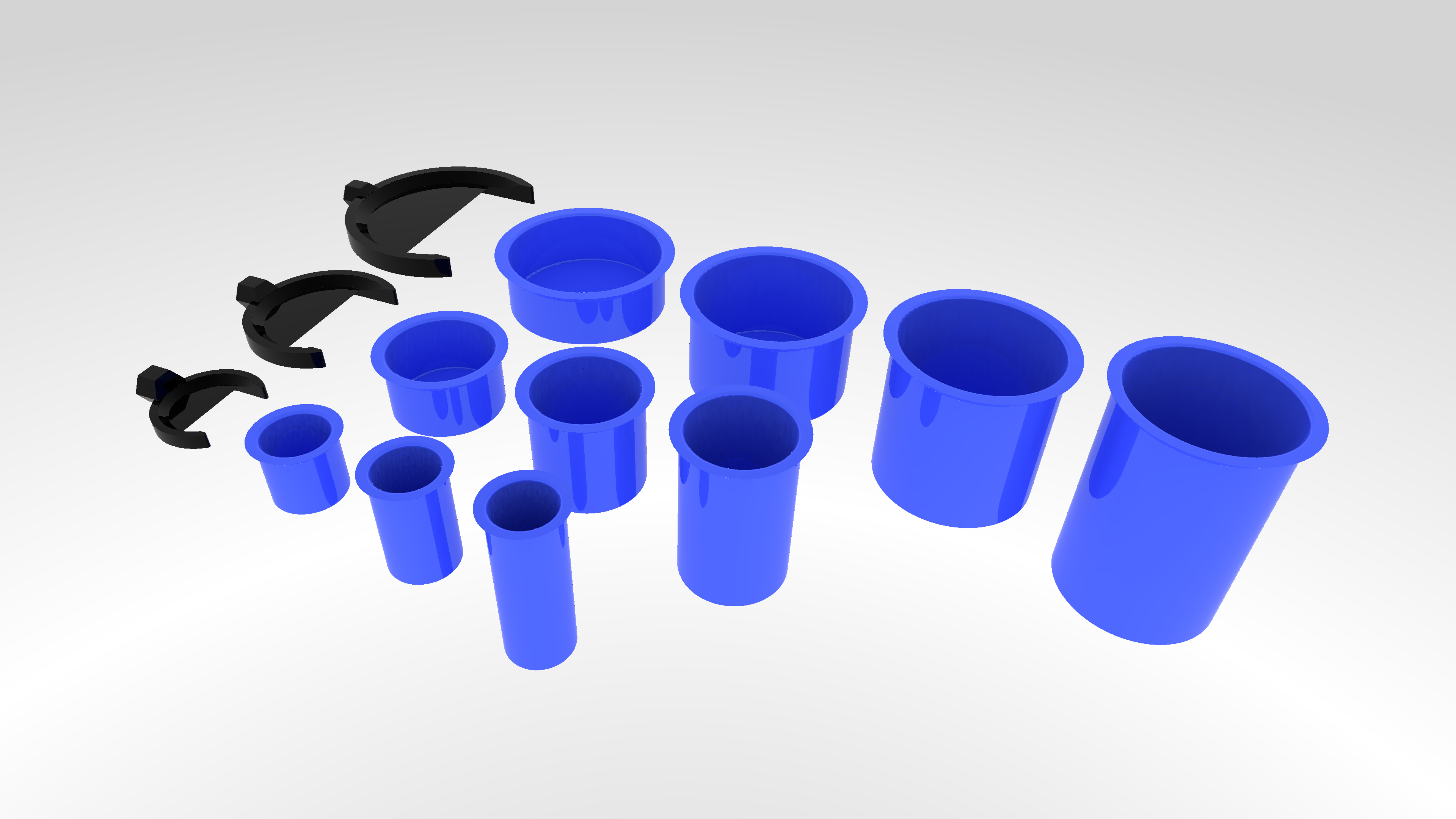 Hsw removable buckets boxes round by leon kabel download free stl