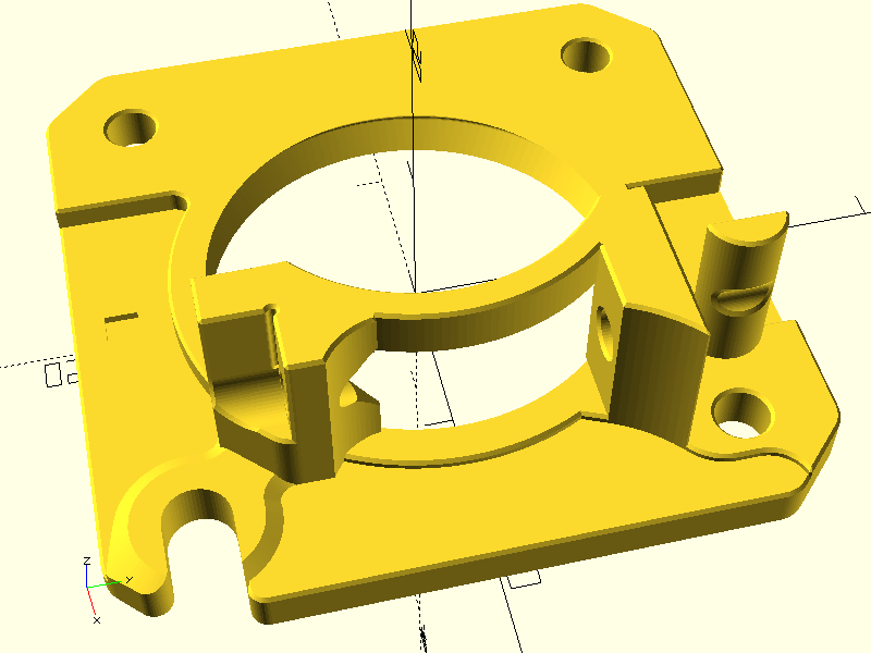 MK3.9/MK4 Nextruder main plate for MMU3, modified for flex filament by ...