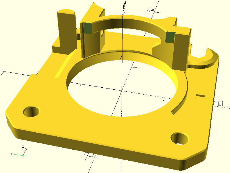 MK3.9/MK4 Nextruder main plate for MMU3, modified for flex filament by ...