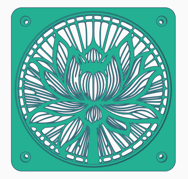 Fan cover: Waterlily (140 mm)