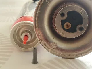 Adaptateur recharge gaz et chalumeau de cuisine