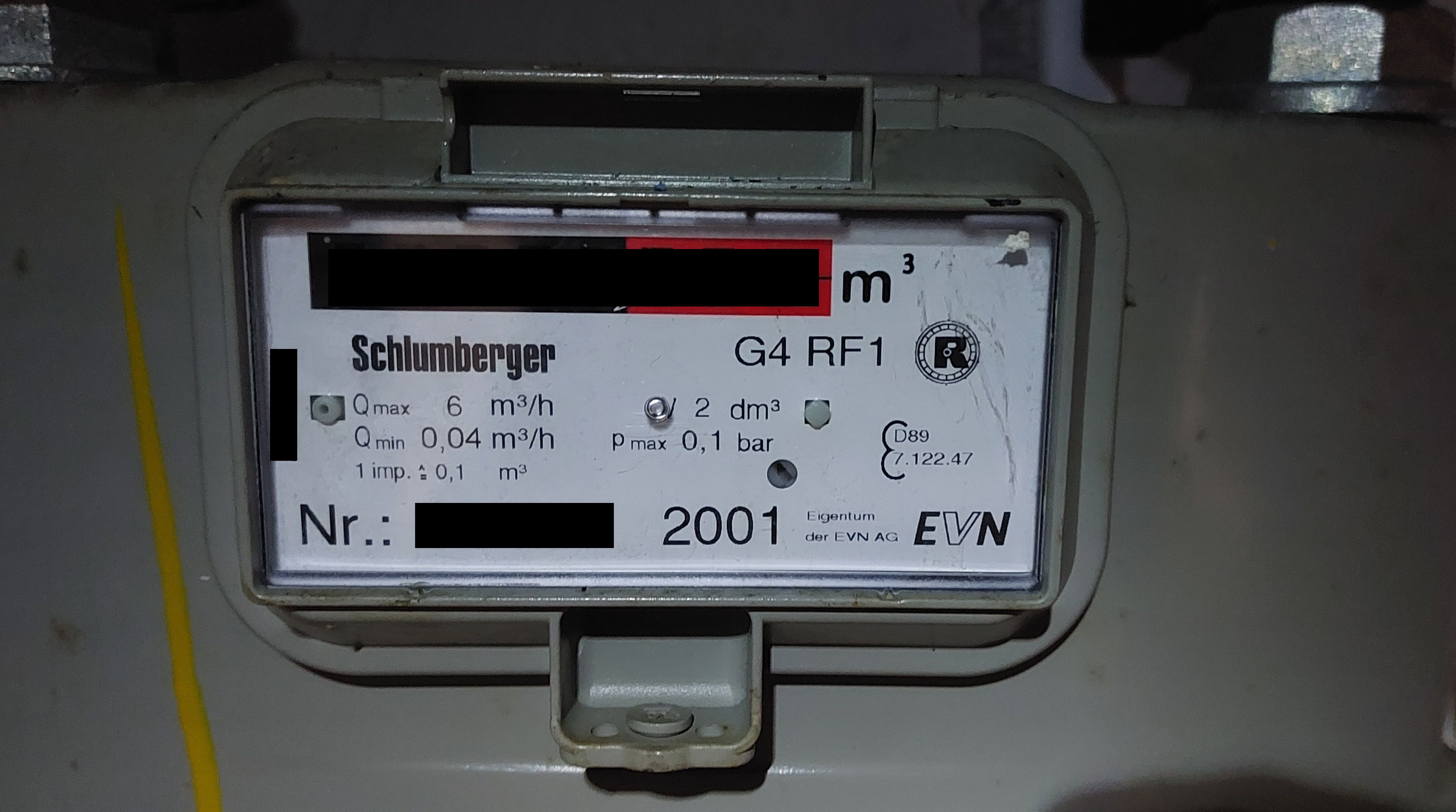 G4 RF1 Schlumberger gas meter adapter by Matthias Rabl | Download free ...