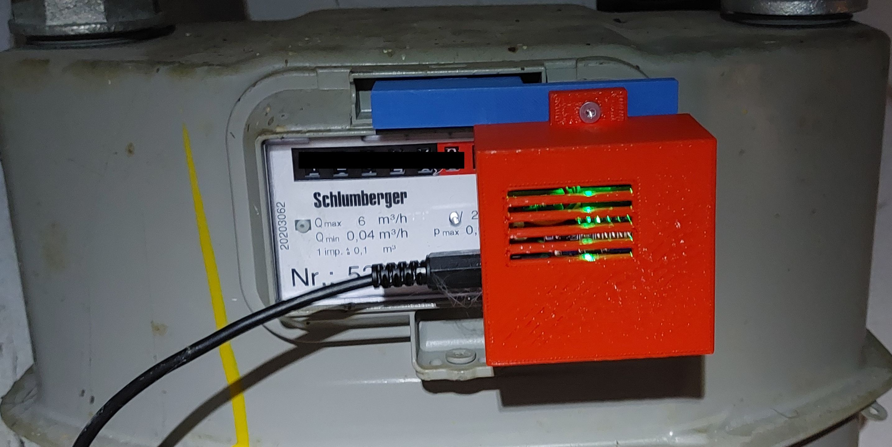 G4 RF1 Schlumberger gas meter adapter by Matthias Rabl | Download free ...