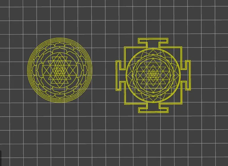 Sri Yantra india by gourish Download free STL model Printables com