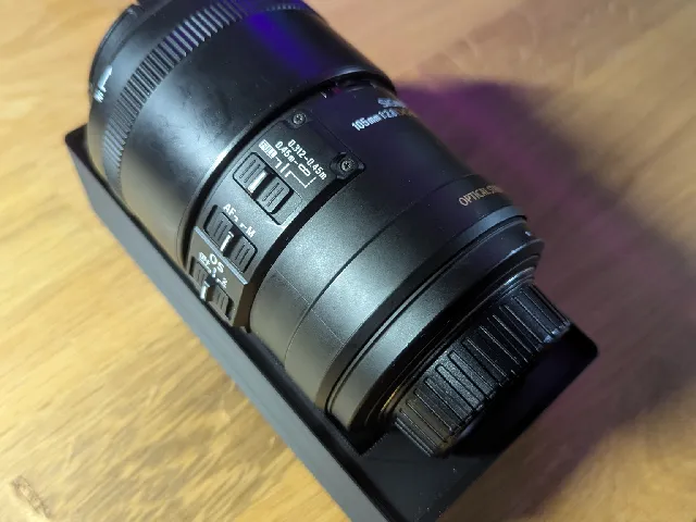 2x4 Gridfinity 42mm Sigma 105 f/2.8 DG (F-mount) bin
